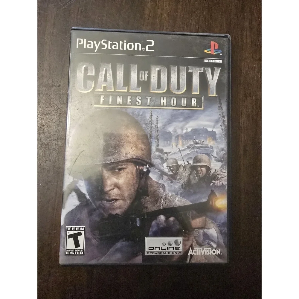 Call of Duty: Finest Hour (Black Label) - Playstation 2 PS2 Game‎ - Tested